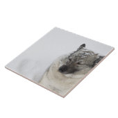 Noors Elkhound Tegeltje (Zijkant)