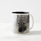 Noors Elkhound Tweekleurige Koffiemok (Voorkant rechts)