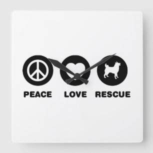 Noors Elkhound Vierkante Klok