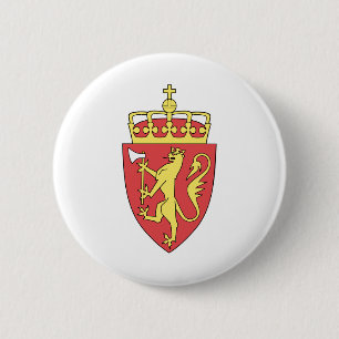 Noors embleem ronde button 5,7 cm