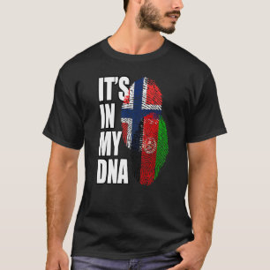 Noors En Afghaans Meng Dna Vlag Erfgoed T-shirt