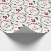 Noors en Zweeds kerstfeest met mooie god jul Cadeaupapier (Hoek)