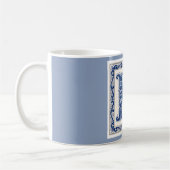 Noors Erfgoed M Monogram - Blauw Koffiemok (Links)