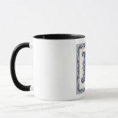 Noors Erfgoed Monogram-Blauw Mok (Links)