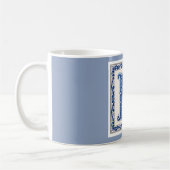 Noors Erfgoed N Monogram - Blauw Koffiemok (Links)