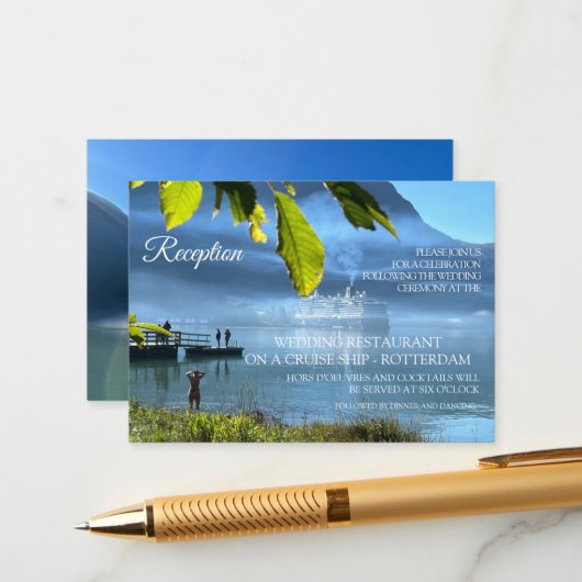 Noors feest informatiekaartje (Voorkant / Achterkant in situ)