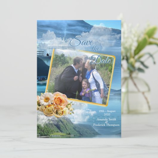 Noors feest kaart (Staand voorkant)