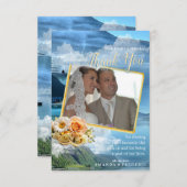 Noors feest RSVP kaartje (Voorkant / Achterkant)