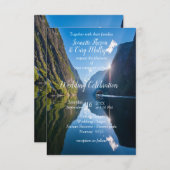 Noors feest RSVP kaartje (Voorkant / Achterkant)