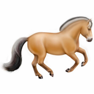 Noors Fjord Galloping Fotobeeldje Ornament