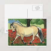 Noors Fjord HORSE ART Briefkaart (Voorkant / Achterkant)