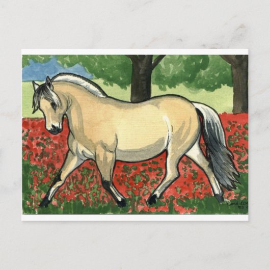 Noors Fjord HORSE ART Briefkaart (Voorkant)