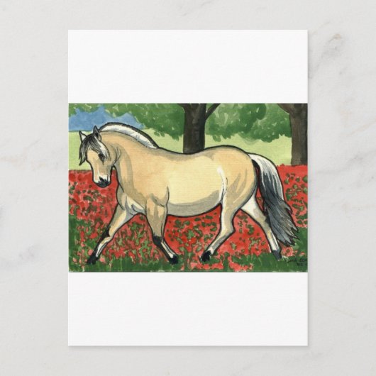 Noors Fjord HORSE ART Briefkaart (Voorkant)