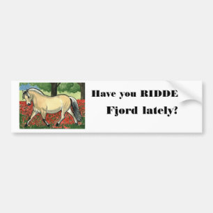Noors Fjord HORSE ART Bumpersticker