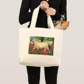 Noors Fjord HORSE ART Grote Tote Bag (Voorkant (product))