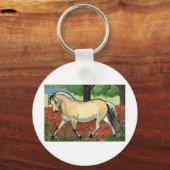 Noors Fjord HORSE ART Sleutelhanger (Voorkant)