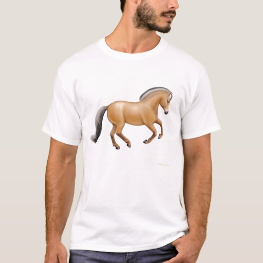 Noors Fjord Horse T-Shirt (Voorkant)