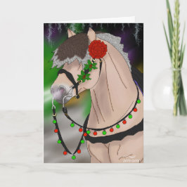 Noors Fjord Paard Kerst Hengst Kerstmis Feestdagen Kaart