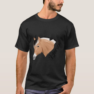 Noors fjord paard voor fjorden ruiter t-shirt