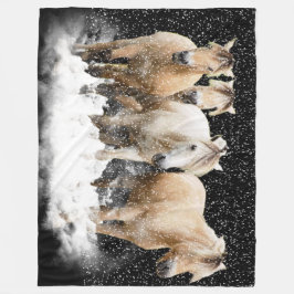 Noors Fjord Snow Blnaket Fleece Deken