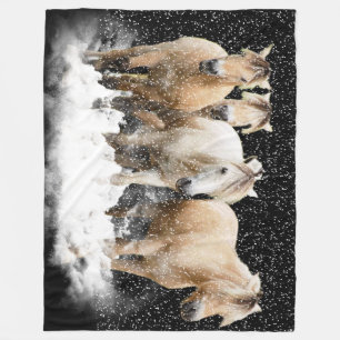 Noors Fjord Snow Blnaket Fleece Deken