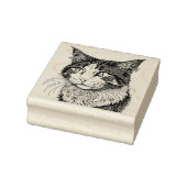 Noors "Forest Cat Portrait" Rubberstempel (Stempel)