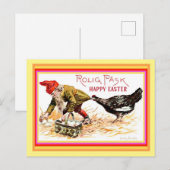 Noors Happy Easter Gnome Nisse  copy Briefkaart (Voorkant / Achterkant)