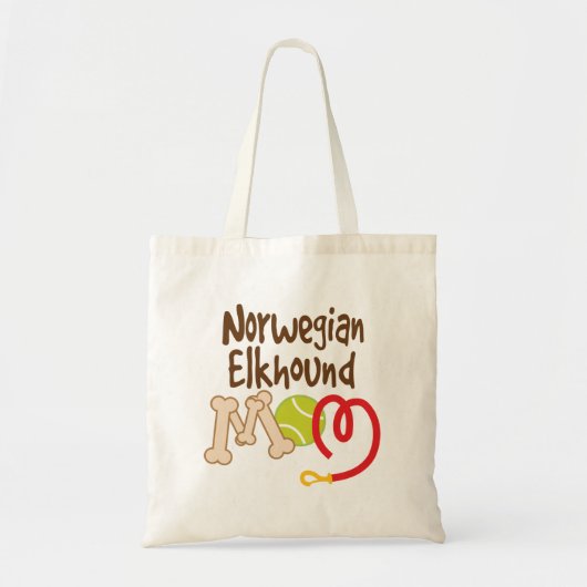 Noors Hondenras Elkhound Mam Gift Tote Bag (Voorkant)