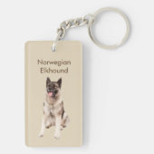 Noors Hondenras Elkhound Sleutelhanger (achterkant)