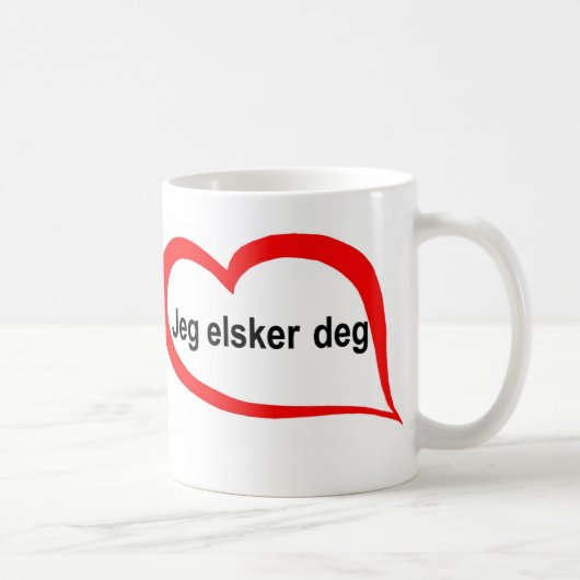 Noors Ik hou van je Koffiemok (Rechts)