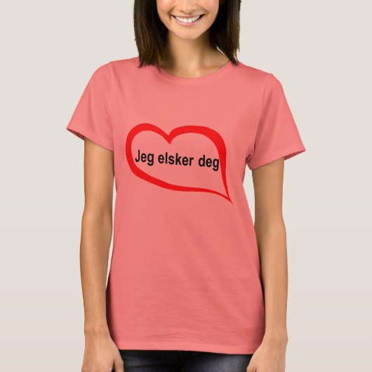 Noors Ik hou van je T-shirt (Voorkant)