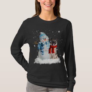 Noors kerstfeest met Elkhound Dog T-shirt