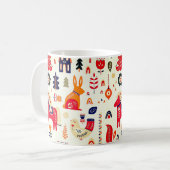 Noors kerstfeest Mok (Voorkant links)