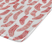 Noors kerstpatroon snijplank (Hoek)