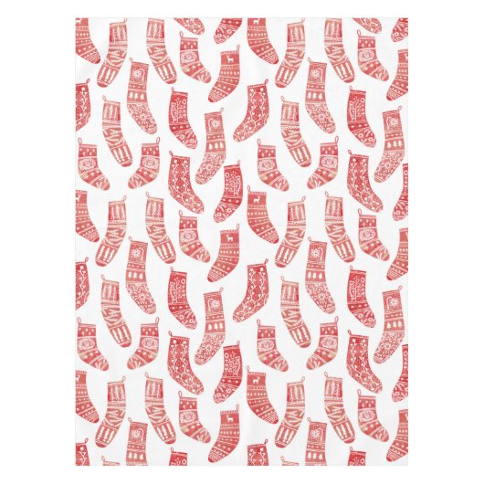 Noors kerstpatroon tafelkleed (Voorkant)