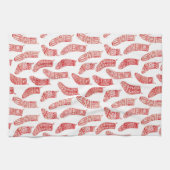 Noors kerstpatroon theedoek (Horizontaal)