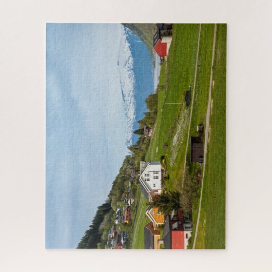 Noors landschap legpuzzel (Verticaal)