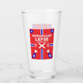 Noors Lefse Flatbrood Apron Glas (Achterkant)
