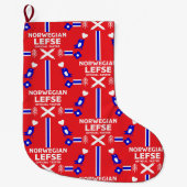 Noors Lefse Flatbrood Apron Grote Kerstsok (Voorkant)