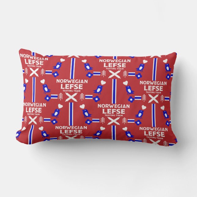 Noors Lefse Flatbrood Apron Kussen (Voorkant)