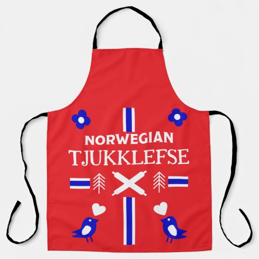 Noors Lefse Flatbrood Apron Schort (Voorkant)