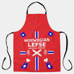 Noors Lefse Flatbrood Apron Schort