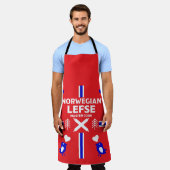 Noors Lefse Flatbrood Apron Schort (Gedragen)