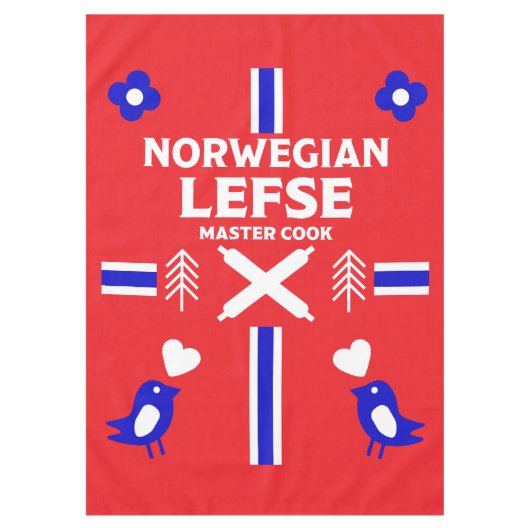 Noors Lefse Flatbrood Apron Tafelkleed (Voorkant)