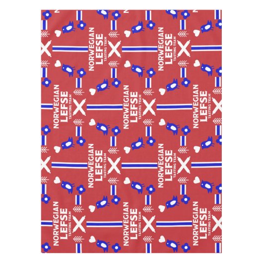 Noors Lefse Flatbrood Apron Tafelkleed (Voorkant)