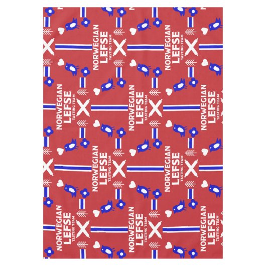 Noors Lefse Flatbrood Apron Tafelkleed (Voorkant)