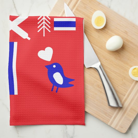 Noors Lefse Flatbrood Apron Theedoek (Quarter Fold)