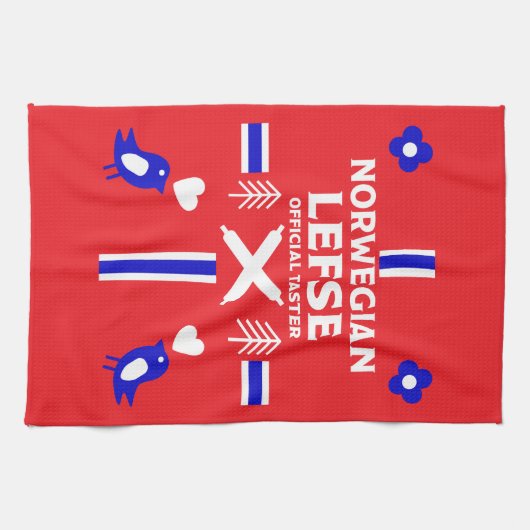 Noors Lefse Flatbrood Apron Theedoek (Horizontaal)