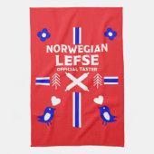 Noors Lefse Flatbrood Apron Theedoek (Verticaal)
