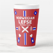 Noors Lefse Flatbrood Latte Mok (Voorkant)